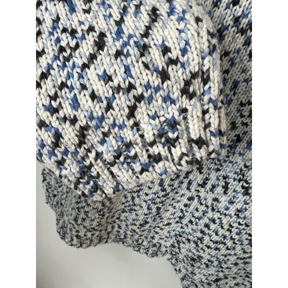Talbots Sweater XL Petite Roll Mock Neck Pullover Knit Plus Cotton Blend Coastal - Picture 9 of 9
